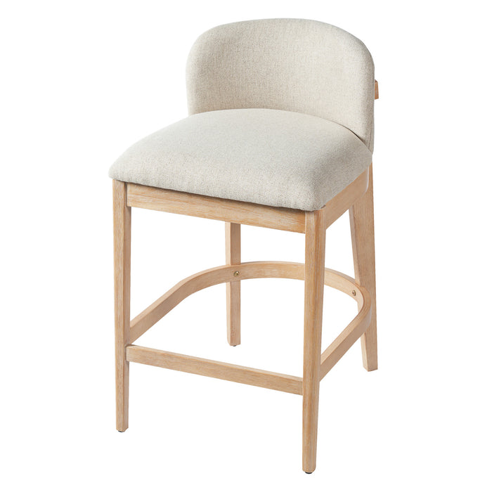 Calista Rubber Wood Counter Stool Set of 2,Natural