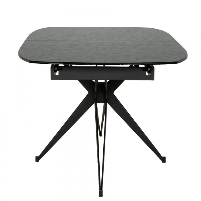 Trevin 70-94 in. Extendable Dining Table with Metal Legs (Seats 6-8)