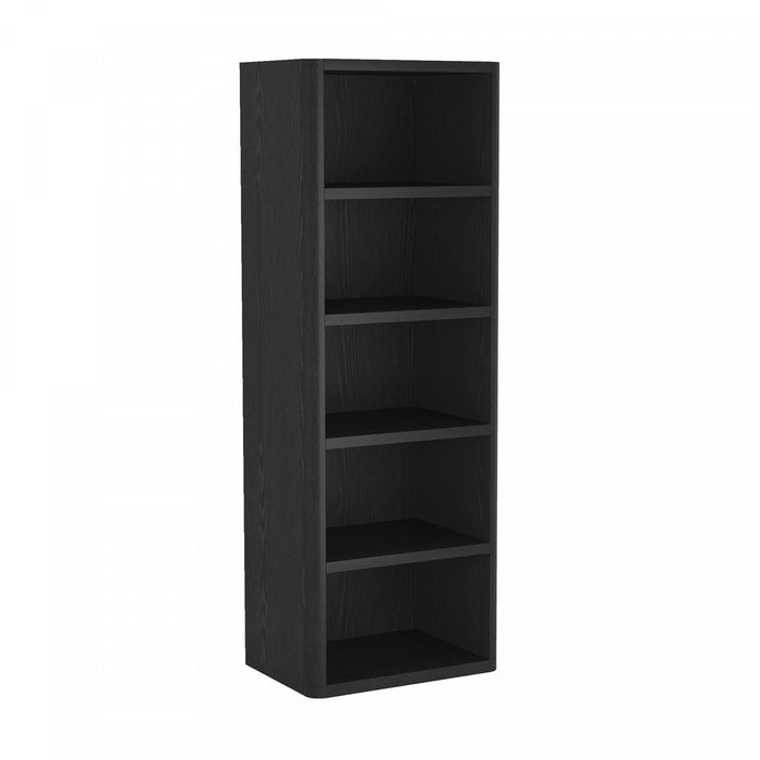 Rivington Modern 28\" Open Bookcase in Black - Set of 2