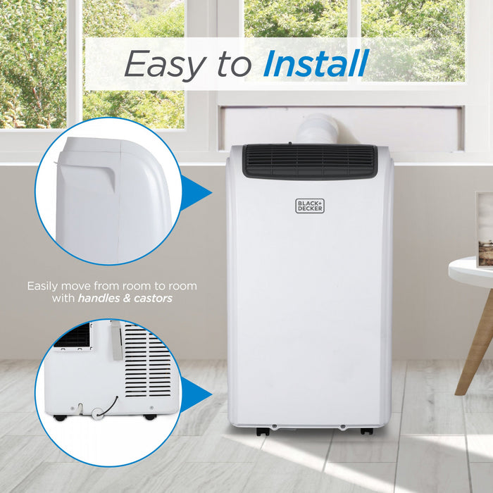 Black+Decker 12,000 BTU Smart Portable Air Conditioner With Heating and Wi-Fi - BPACT12HWT