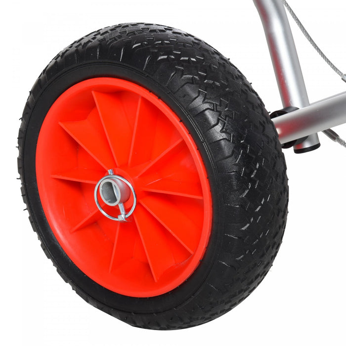Soozier Kayak Cart Aluminum Boat Canoe Carrier With Beach Tires For Sand