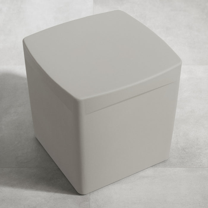 Dalya Square Outdoor Side Table - Greige