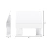 Storage Headboard, Twin|White | Tete de lit simple, Blanc