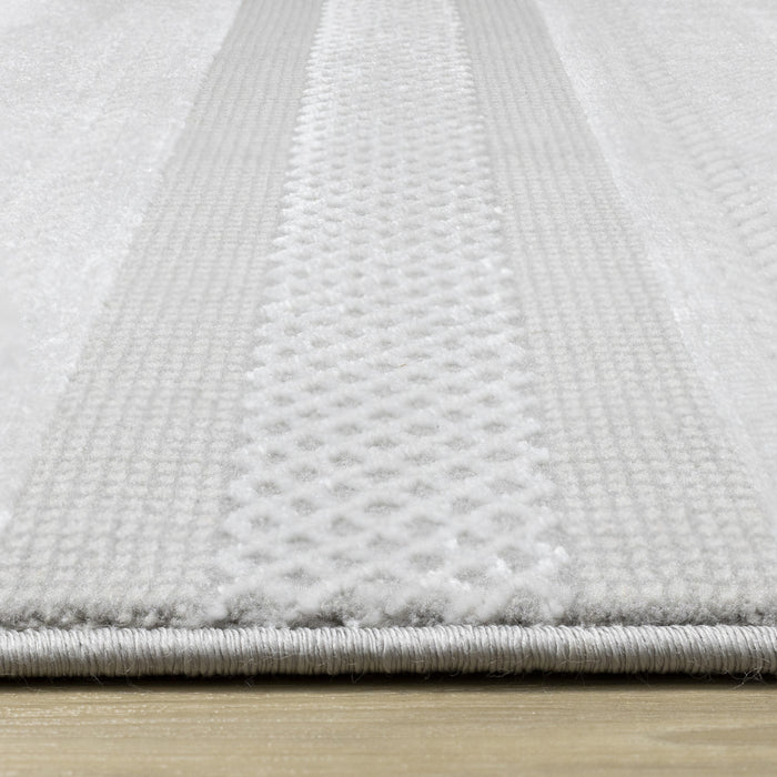 London Multi-Coloured Striped Area Rug - 5'3\" x 7'7\"