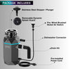 BrightDIAMOND 3/4HP Quietest Waste Disposer, LED Cabinet Light, Corded & Air Switch, Black Onxy - WDD075TA1BO Food Disposer | BrightDIAMOND 3/4 HP Broyeur ultra-silencieux, DEL sous armoire, cordon/interrupteur, Noir-WDD075TA1BO