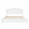 Benson Full Size Solid Wood Platform Bed with Stylish Headboard, White | Lit plateforme Benson en bois massif format Full avec tete de lit elegante, blanc