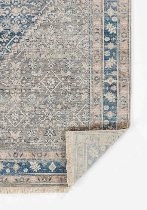 Lucia Traditional 2'6\" x 8'0\" Runner Rug in Blue Indoor Area Rug