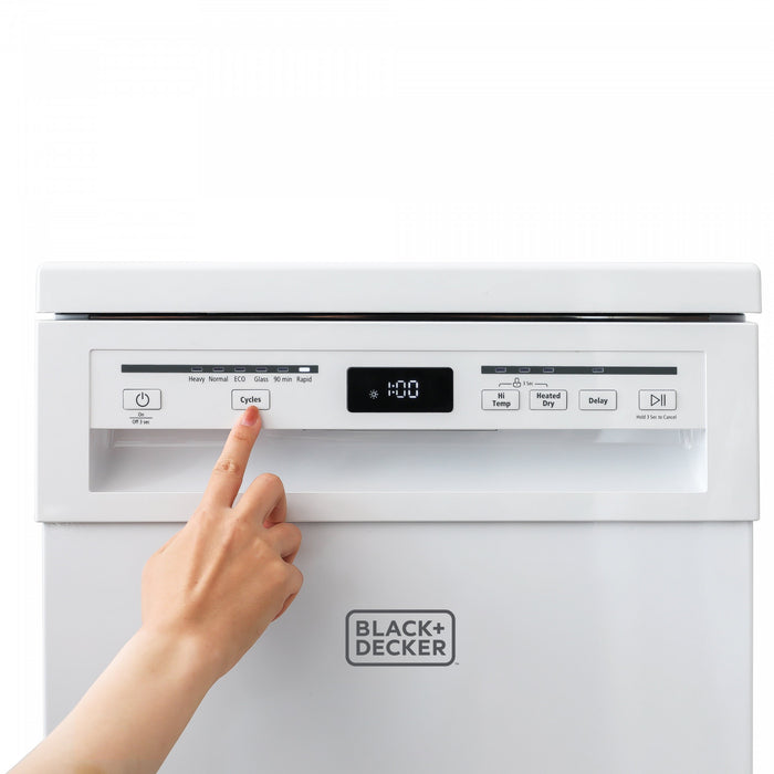 BCDP-Series BLACK+DECKER 18-Inch Portable Dishwasher, 8-Place Setting Capacity