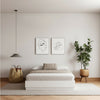Milano Queen Platform Bed Frame Queen Bed | Cadre de lit plateforme Milano
