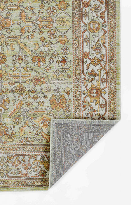 Hailey Traditional 9'3\" x 11'10\" Area Rug in Green Indoor Area Rug
