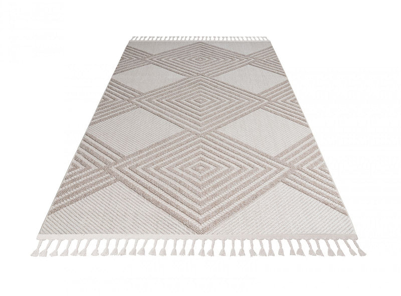 Athena White Indoor/Outdoor Area Rug - 7.6 X 10.6 
