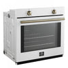 Forno Vomero 30" Single Wall Oven in White, 5 cu.ft. Convection Oven - FBOEL1370-30WHT | Four mural simple Vomero 30 po, blanc, four a convection de 5 pi³ - FBOEL1370-30WHT