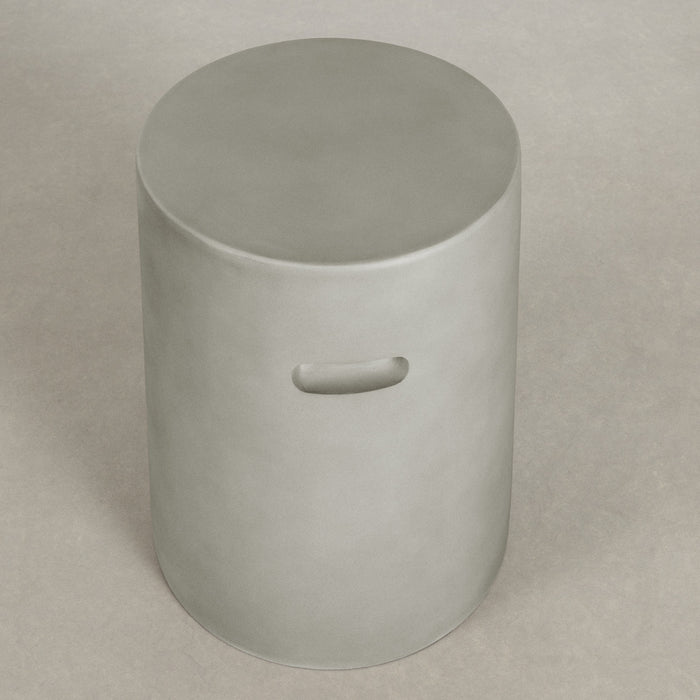 Amalfi Cylindrical Patio Chairside Table - Greige