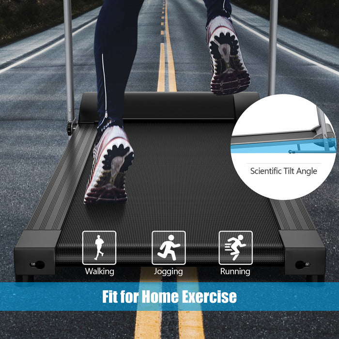 Costway 1100w Folding Electric Treadmill Support Motorized Power Running Machine