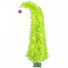 HOMCOM 6ft Prelit Artificial Christmas Tree, Curved Top Xmas Tree, Green