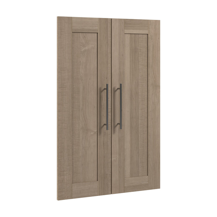 Bestar Pur 2-Door Set for Pur 25 W Closet Organizer - Ash Grey
