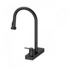 4 Function Pivoting Waterfall Pull-Down Kitchen Faucet with Power Wash, High Arc. Black-FCWRMBKD1 Laundry Combo | Robinet de cuisine cascade pivotant a 4 fonctions, mode de nettoyage puissant, grand col. Noir-FCWRMBKD1