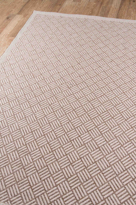 Eve Contemporary 6'7\" x 9'6\" Area Rug in Brown Indoor Area Rug