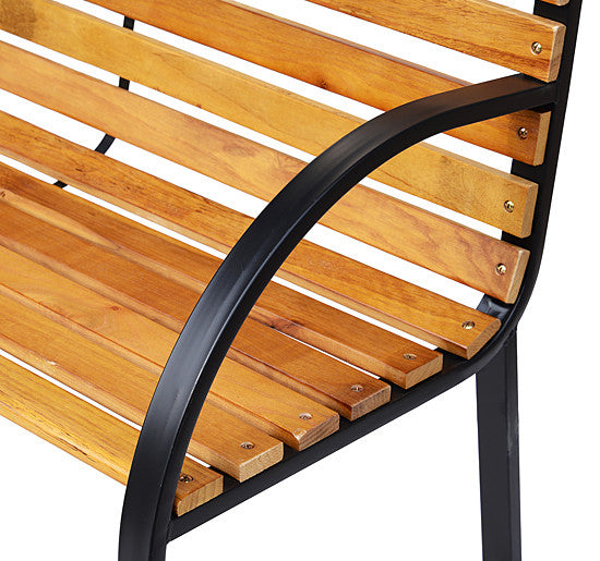 Outsunny 48\"l Garden Bench Outdoor Patio 2-person Wooden Seat Chair