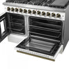 Forno Galiano 48" French Door Dual Fuel Range,White, 6.58 cu.ft. Double Ovens-FFSGS6356-48WHT | Cuisiniere a double combustible Galiano de 48 po, blanche, doubles fours de 6,58 pi³ – FFSGS6356-48WHT