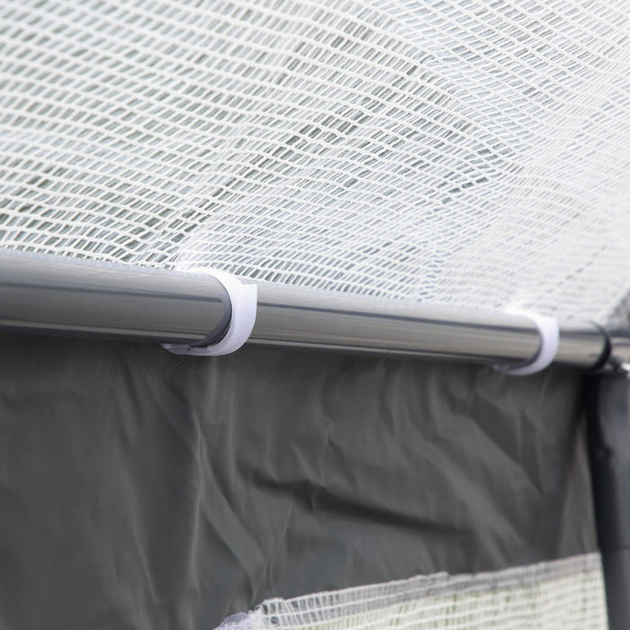 Outsunny 7' X 12' X 7' Heavy Duty Walk-in Greenhouse Seed Growth Tent White