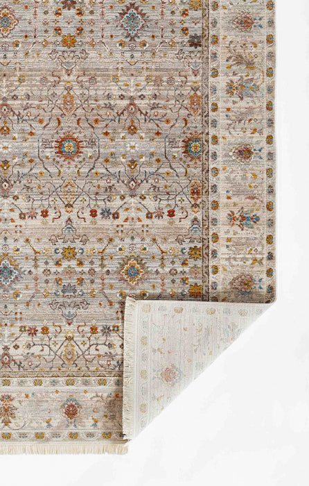 Zaina Traditional 9'0\" x 12'0\" Area Rug in Grey Indoor Area Rug