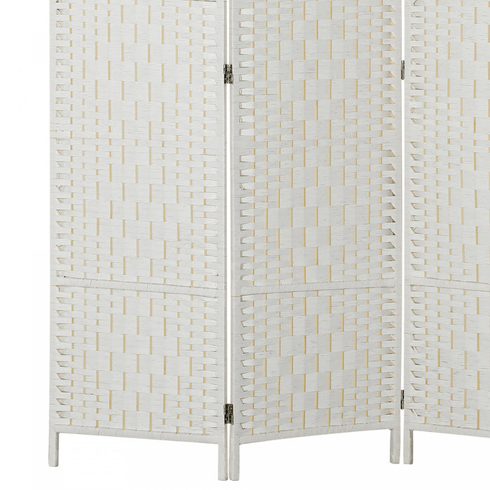 HOMCOM 3 Panel Folding Room Divider Privacy Screen Indoor Home Decoration