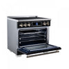 Forno Maximus 36 Inch Induction Range, Black, 5.36 cu.ft. - FFSIN0968-36BLK Electric Range | Cuisiniere a induction Maximus 36 pouces, noir, 5,36 pi³ - FFSIN0968-36BLK