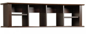 Wall Mounted Desk Hutch - Espresso