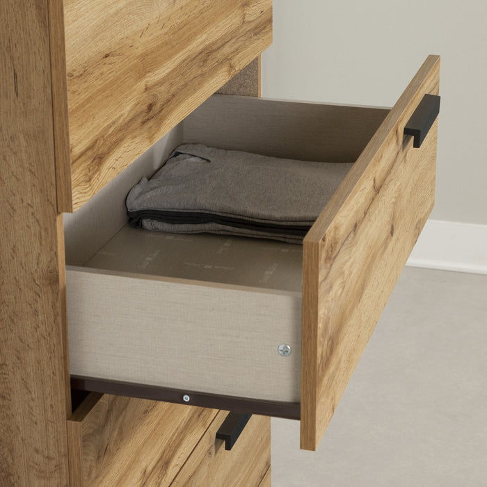 Cavalleri 5-Drawer Chest Storage Unit - Nordik Oak