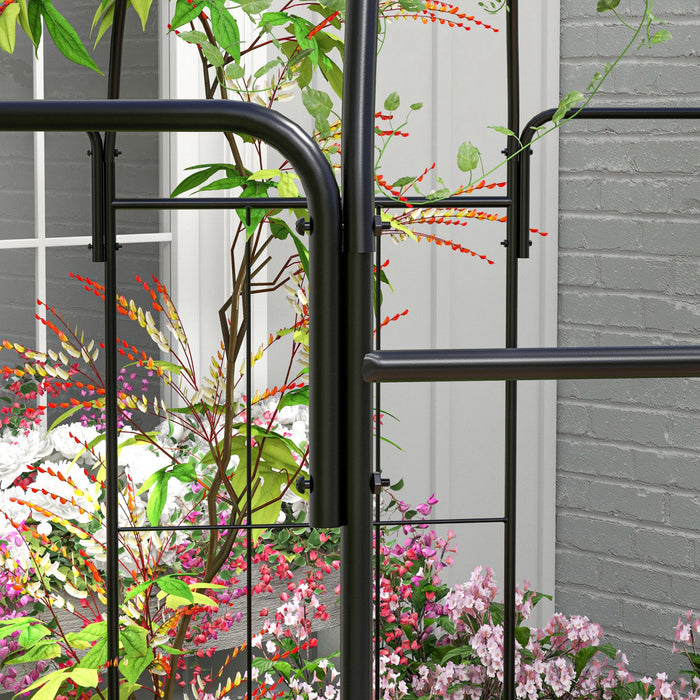 Outsunny Birdcage Shape Garden Arbour, Pergola Pavilion For Climbing Plants
