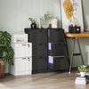 HOMCOM Office File Cabinet with 3 Drawers, Vertical Filing Cabinet, Black
