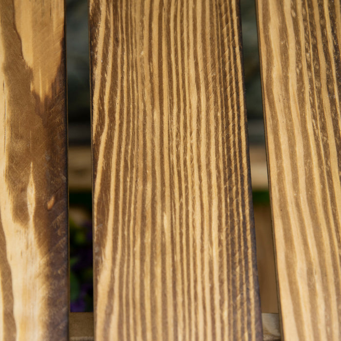 Outsunny Outdoor Plant Stand, Foldable Flower Stand 3-tier Wooden Plant Shelf For Garden Indoor Outdoor, 16\" X 15\" X 37\"