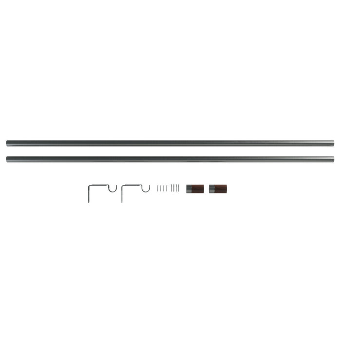 Umbra Blok Gun Metal Expandable 1\" Curtain Rod - 72\"-144\" 
