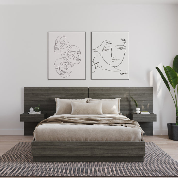 Milano Floating Nightstand Extension Panel Set of 2