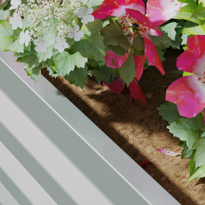 Outsunny 2' X 2' X 1' 2-pieces Raised Garden Bed, Light Grey