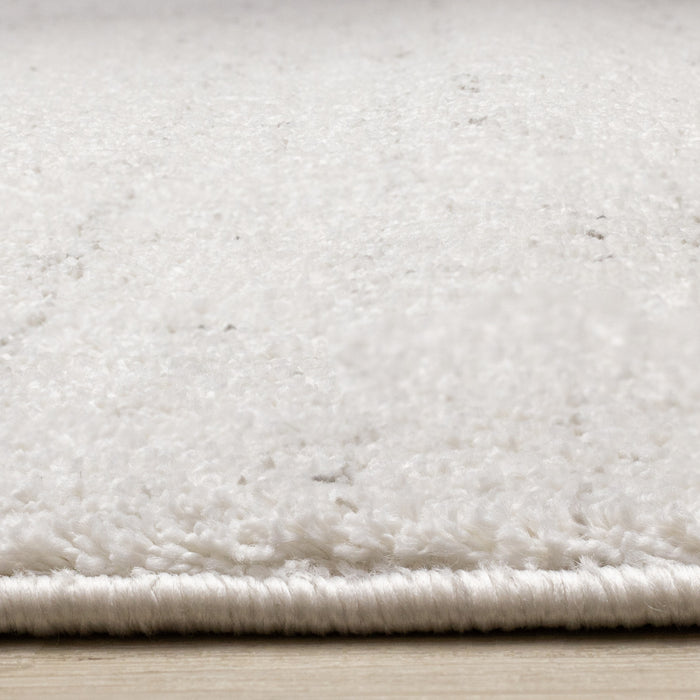 Surrey White Grey Speckled Rug, 6'7\" x 9'6\" Indoor Area Rug