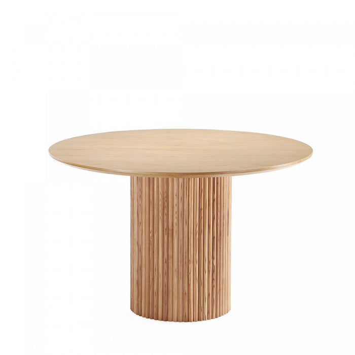 Hathaway and Jardin Modern Industry Chic 5-Piece Dining Set in Oatmeal and Natural Dining Room Set
