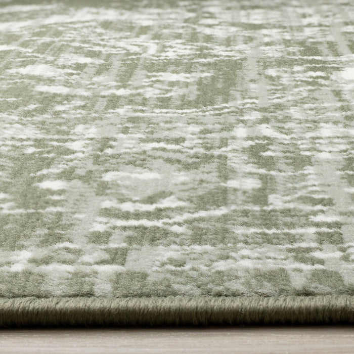 Florence Green White Elegant Classic Rug, 6'7\" x 9'6\" Indoor Area Rug