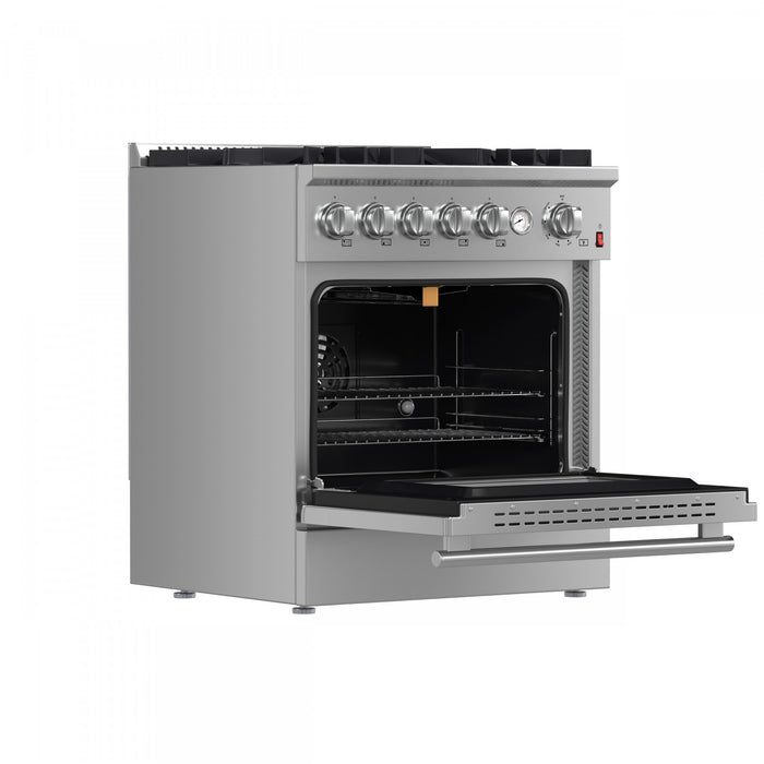 Forno Giovanni 30-inch Gas Range Stainless Steel, 4.32 cu.ft, -FFSGS6274-30