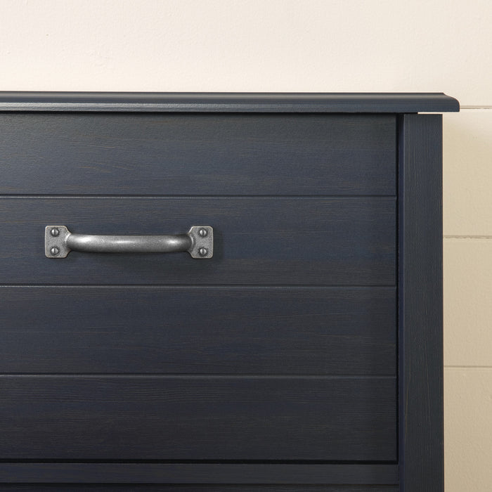 Ulysses Full Bed And Bookcase Headboard Set - Blueberry 