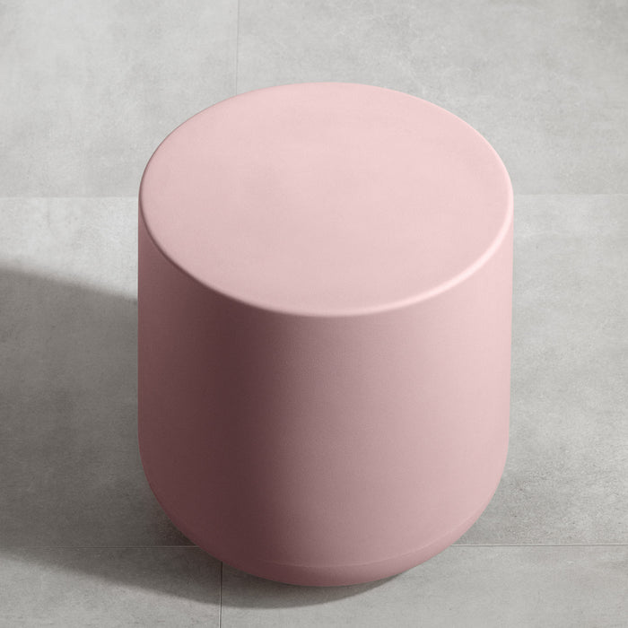 Dalya Round Outdoor Side Table - Pink Blush