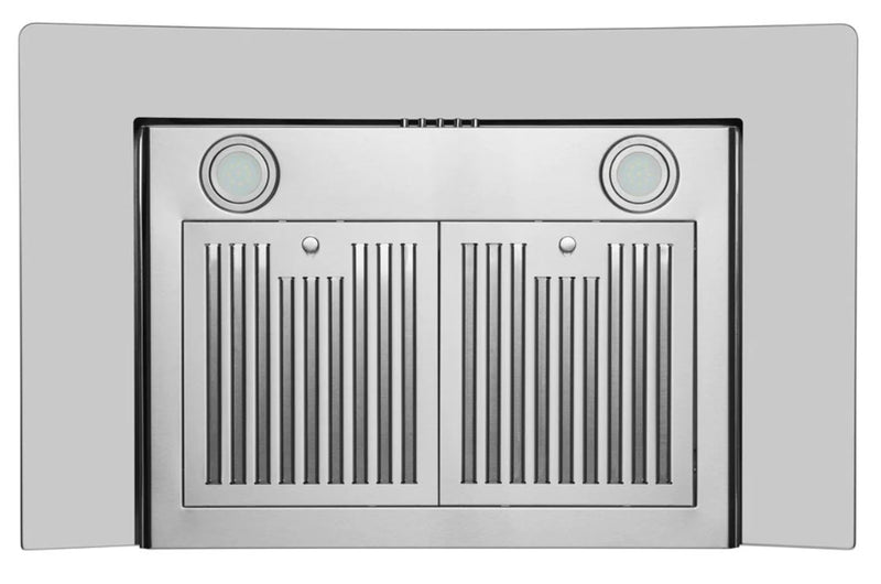 Hauslane 36\" Glass Canopy Wall Mount Range Hood - WM-600SS-36