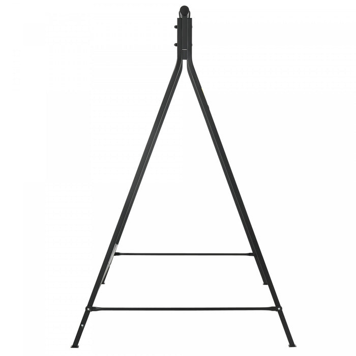Outsunny Swing Stand, Metal Swing Frame, 528 Lbs Weight Capacity, Black