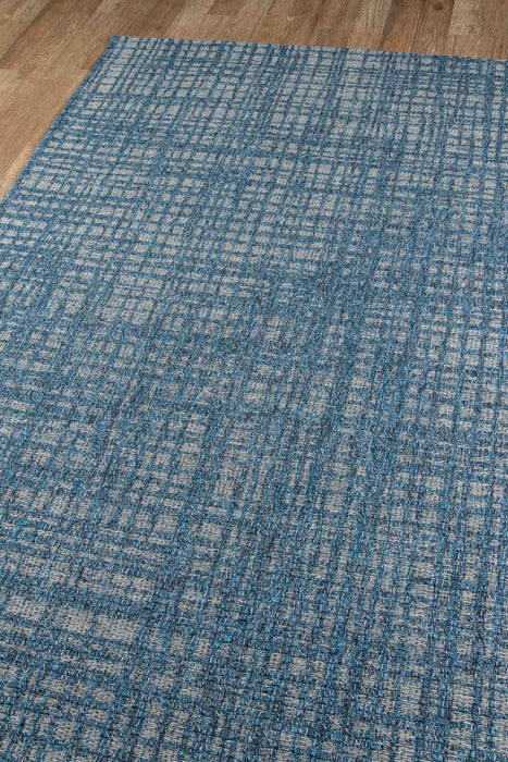 Nayah Contemporary 2'0\" x 6'0\" Runner Rug in Blue Indoor Area Rug