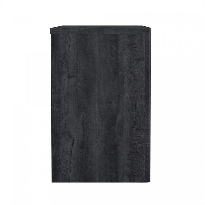 Evelyn Modern 60\" Writing Desk in Charcoal Gray (2-Drawer)