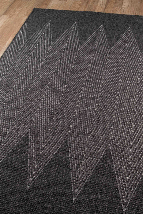 Raven Contemporary 7'10\" x 10'10\" Area Rug in Grey Indoor Area Rug