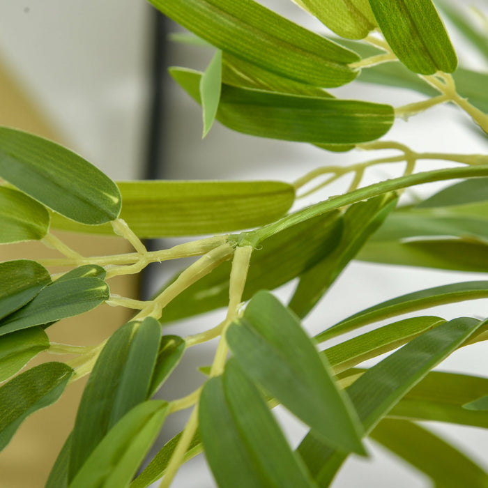 HOMCOM 5' Artificial Bamboo Tree Fake Plant in Pot Indoor Decoration