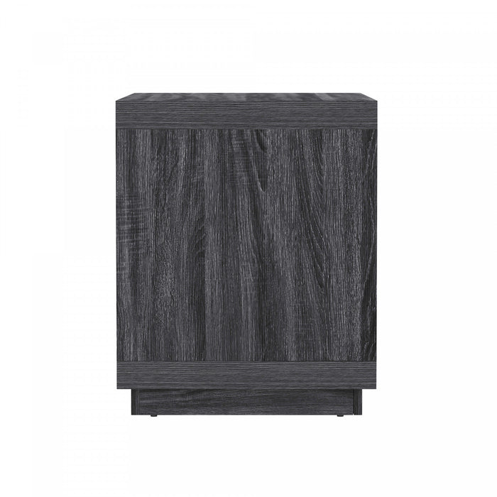 Navis Contemporary 32\" Nightstand in Charcoal Gray (2-Drawer)