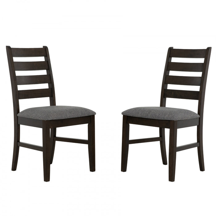 Winfield 5-Piece Solid Wood Dining Set with Ladder Back Chairs (Seats 4-6)
